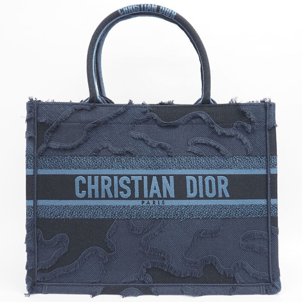 Christian Dior BOOK TOTE Camouflage Embroidery Logo Bag